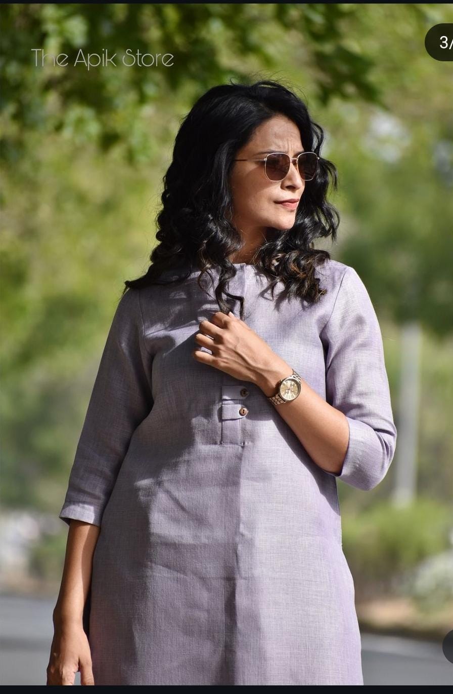 Premium Cotton Slub Top with Plazzo